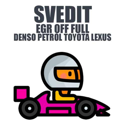 SVedit EGR OFF FULL DENSO PETROL TOYOTA LEXUS module