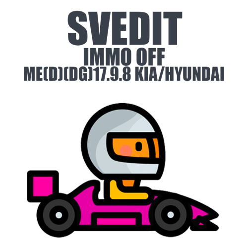 SVedit IMMO OFF ME(D)(DG)17.9.8 KIA/HYUNDAI module