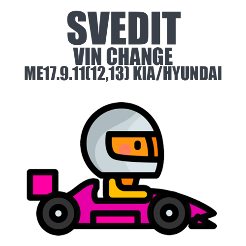 SVedit VIN CHANGE ME17.9.11(12,13) KIA/HYUNDAI module