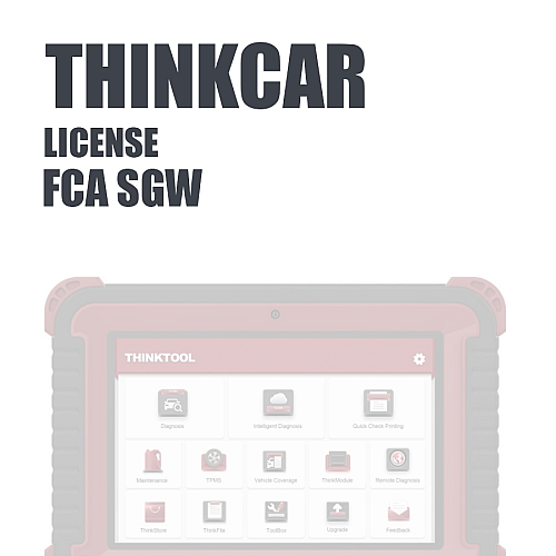 License FCA SGW for ThinkTool