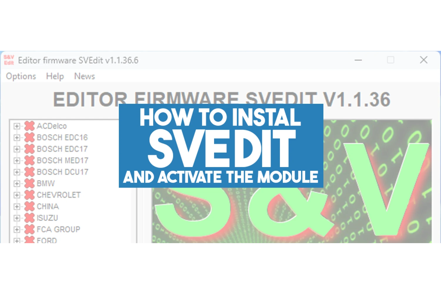 How to install S&V Edit and activate module
