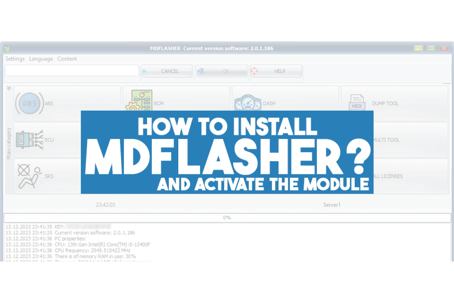 How to install MDflasher and activate module