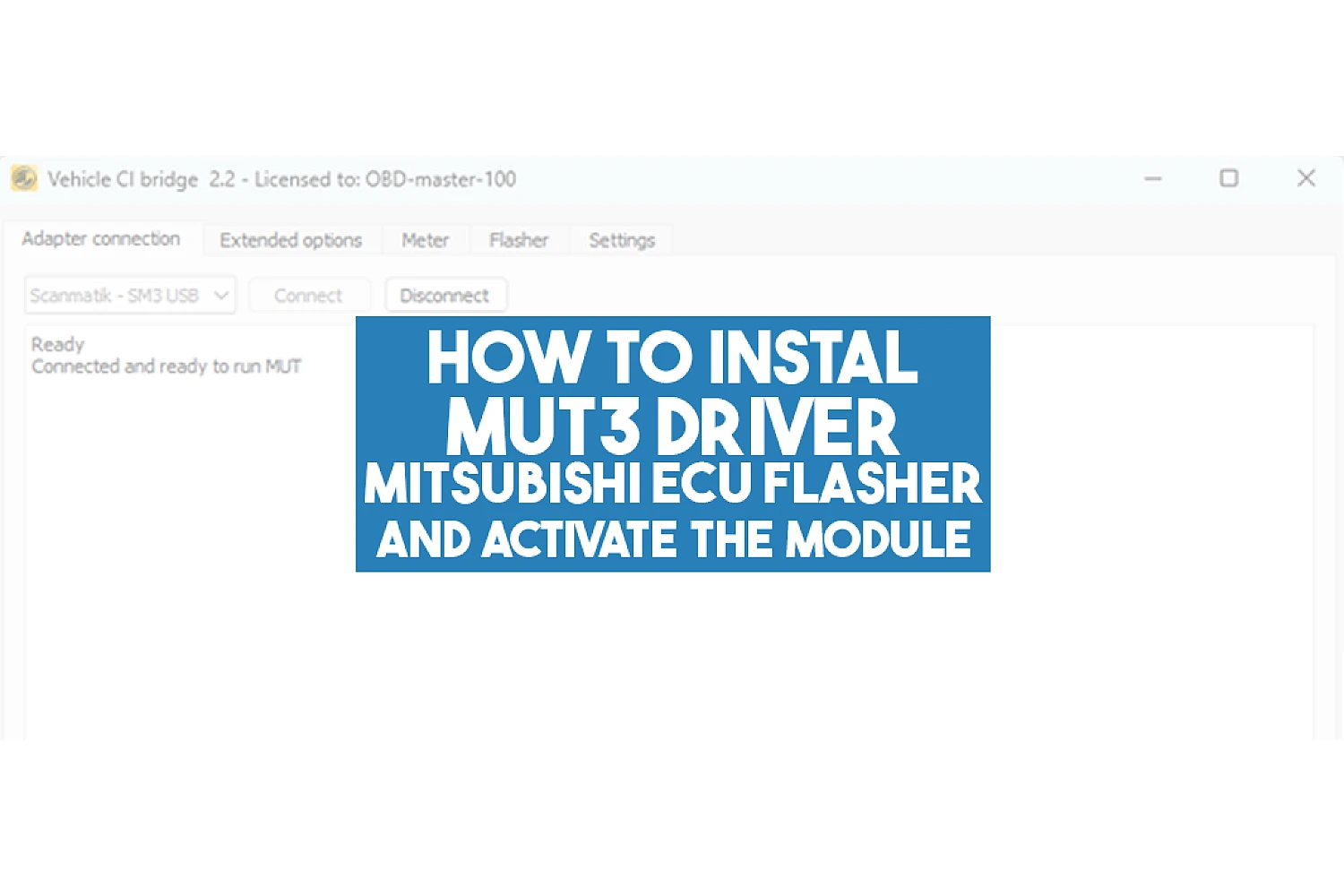 How to Install Mitsubishi ECU Flasher / MUT3 Driver - Step-by-Step