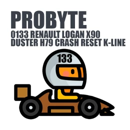 Module 0133. RENAULT LOGAN X90 / DUSTER H79 (2005-2012) CRASH RESET K-LINE (Temic) (ProByte)