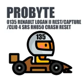 Module 0135. RENAULT LOGAN II REST / CAPTURE / CLIO 4 SRS RH850 CRASH RESET (ProByte)