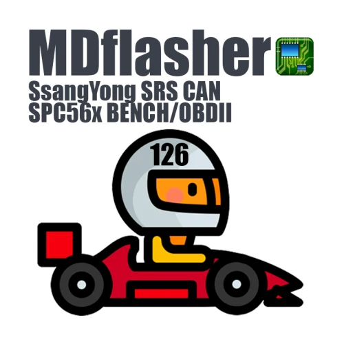 License 126. SsangYong SRS CAN SPC56x BENCH/OBDII (MDflasher)
