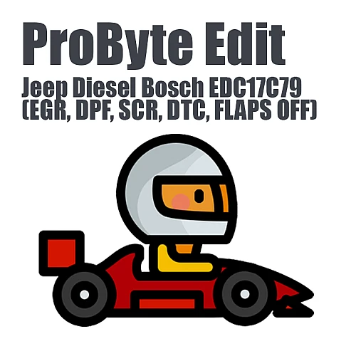 Jeep Diesel Bosch EDC17C79 (EGR, DPF, SCR, DTC, FLAPS OFF) (ProByte Edit)