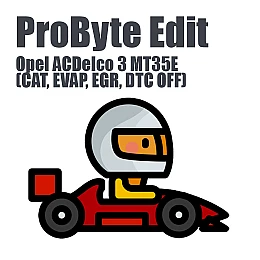 Opel ACDelco 3 MT35E (CAT, EVAP, EGR, DTC OFF) (ProByte Edit)