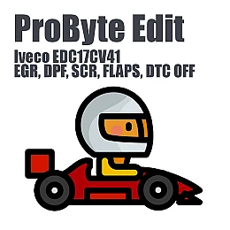 Iveco EDC17CV41 (EGR, DPF, SCR, FLAPS, DTC OFF) (ProByte Edit)